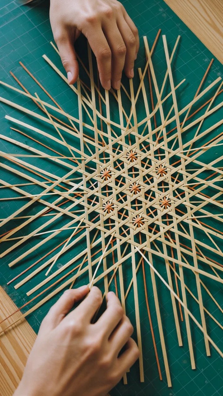 Bamboo craft texture